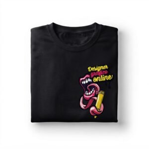 Camisa de Algodão Personalizada Preta